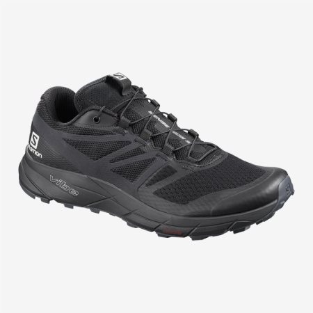 Salomon SENSE RIDE 2 W Womens Running Shoes Black UK PXDI